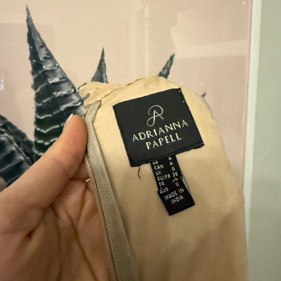 Elegant Beaded Halter Dress - Cream - Picture 2 of 10